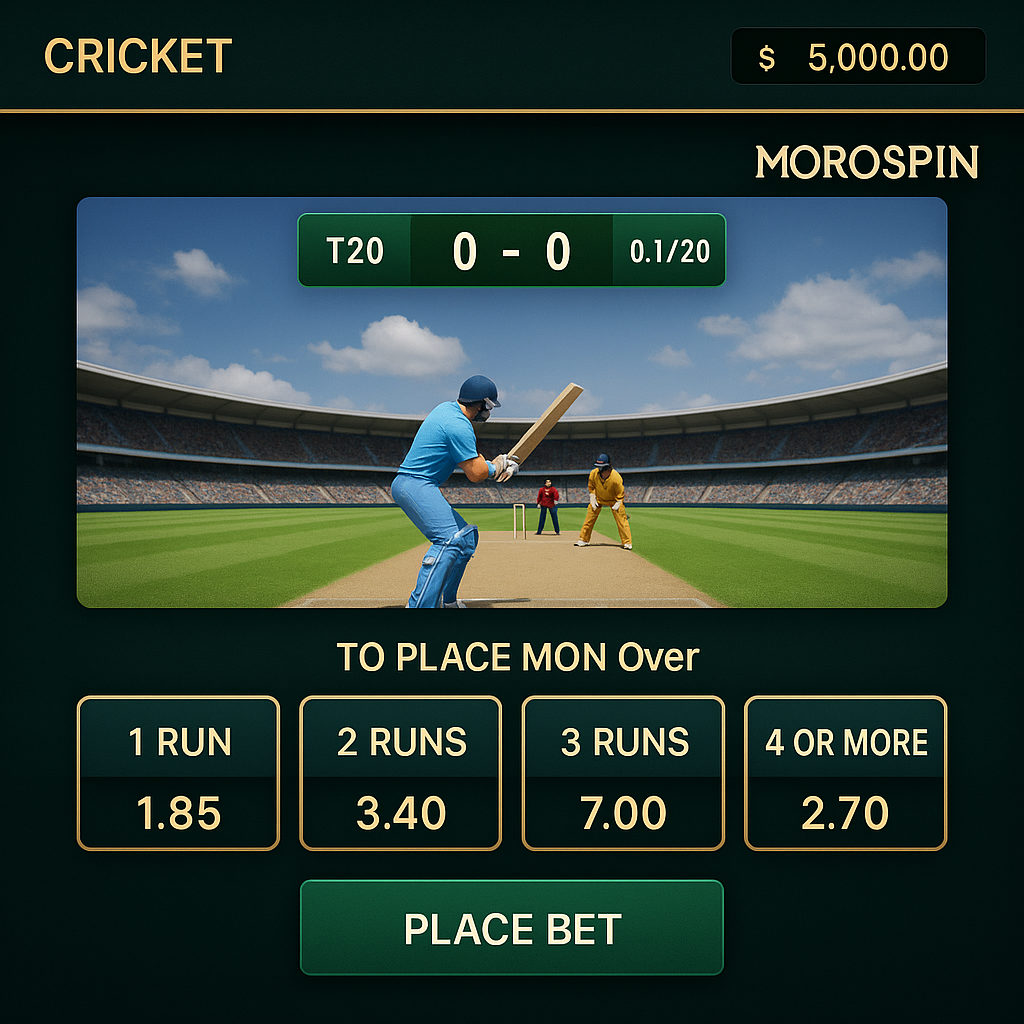 MoroSpin - Cricket Betting - Live Odds