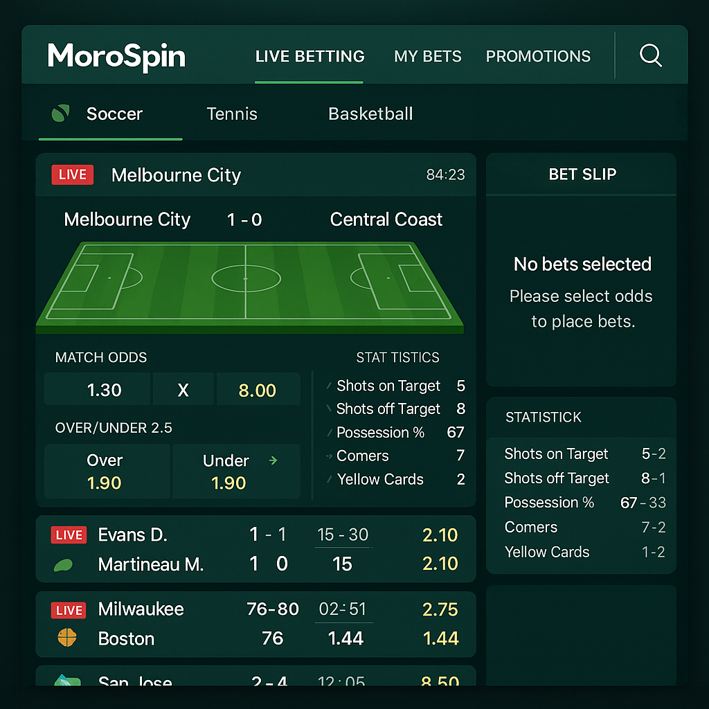 MoroSpin - More Sports - Explore All Markets